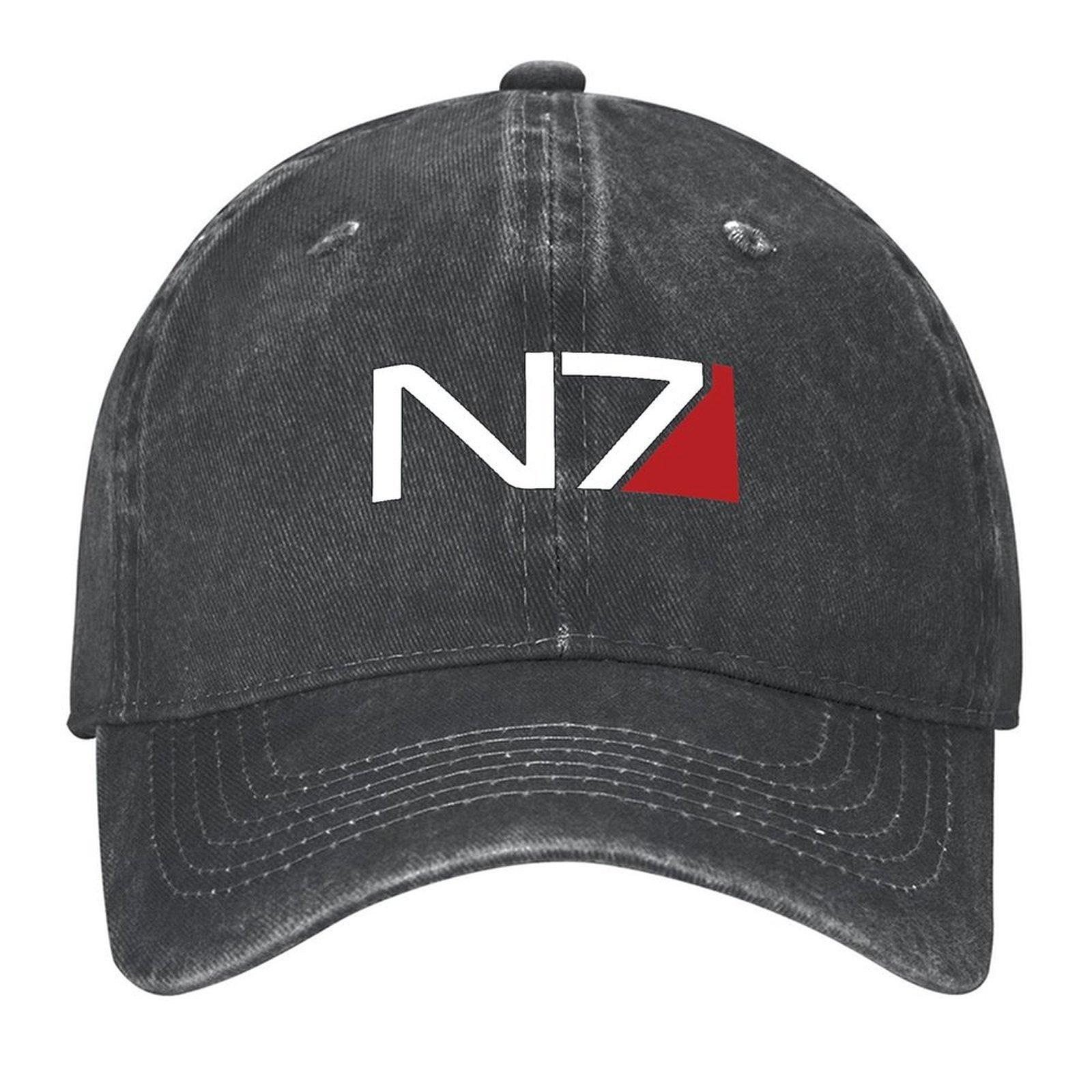 Mass Effect N7 Baseballkappe Streetwear Bergsteigen Herrenhut Designerhut Damen Herren