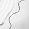 MODIAN White Gold Plated D Round Moissanite Twisted Bracelet 925 Silver VVS1 Dainty Adjustable Jewelry Gifts