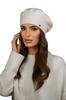 Women' Winter Wool Beret, Ecru Color, Kamea-Kiang
