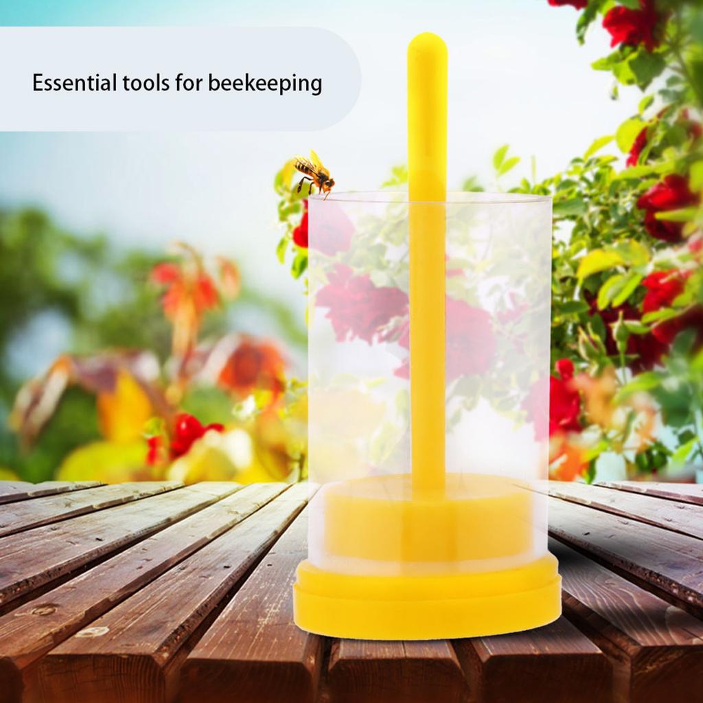 1pc Queen Bee Marker Marking Cage Bottle & Soft Plunger Beekeeping Tackle Beekeeper Tool