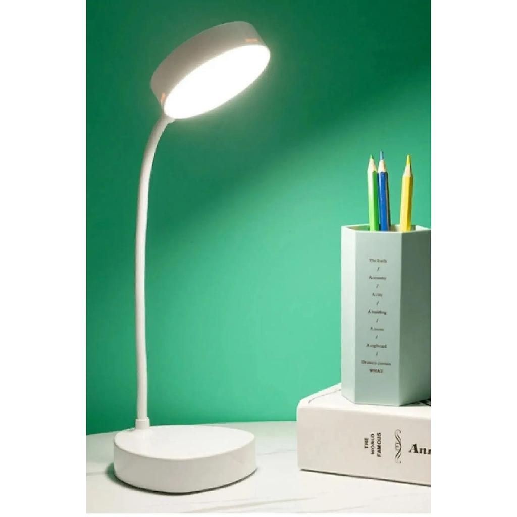 Lumină de lectură de studiu reîncărcabilă cu 20 LED-uri Lampă de birou în trepte Luminozitate reglabilă a tonului de culoare