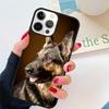 German Shepherd Dog Soft Silicone Cover For iPhone 17 Air 15 16 14 13 12 Pro Max 11 Pro Max Plus Phone Case Coque