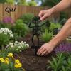 Garden Stakes for Flower Beds Halloween Skeleton Stake, Metal with Bat Spider Yard Art Fun Lawn Ornaments Black Silhouette Decoration Bed Shaped
