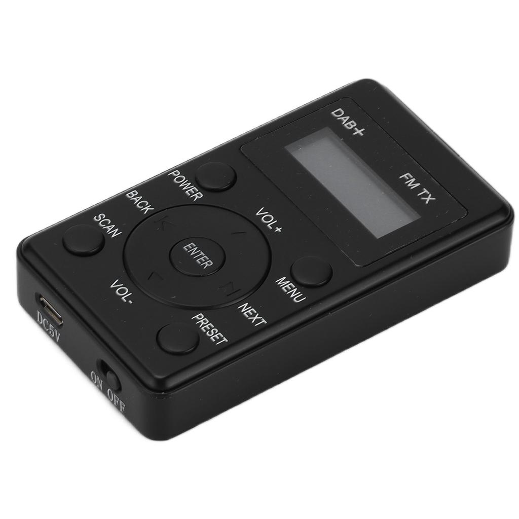 Przenośny Kieszonkowy Cyfrowy Odbiornik Radiowy DAB DAB+ Obsługa FM Czysty Dźwięk do Samochodu ze Słuchawkami