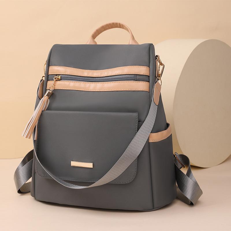 Women's Backpack Solid Color Patchwork Travel Backpack