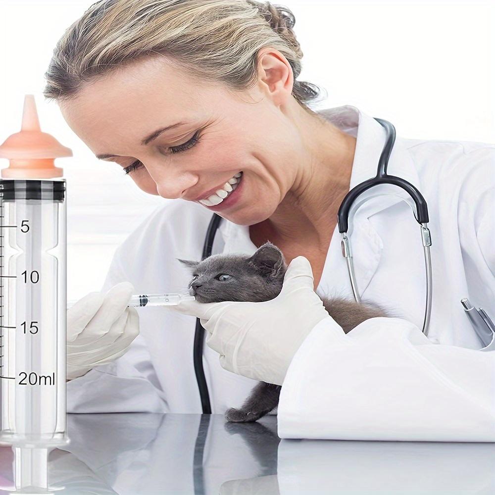 Pet Feeding Nipple Set, Suitable for Kittens and Puppies, Small Animals, Pets and Wild Animals Silicone Feeding Nipples