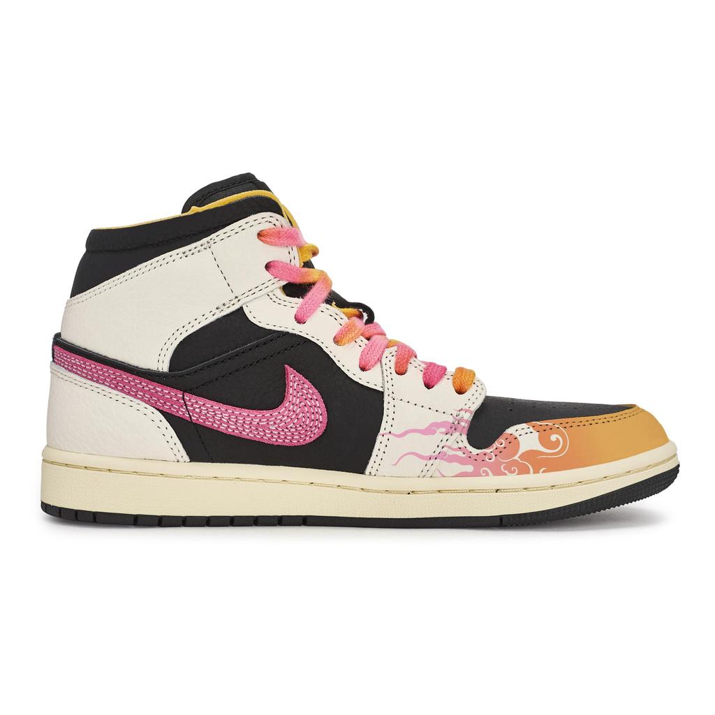 Jordan Air Jordan 1 811 Manufacturing, Fiery Ox Year, Special Shoe Box Mid top Vintage Basketball Shoes Unisex IB7007-107(Team80-SBOX)