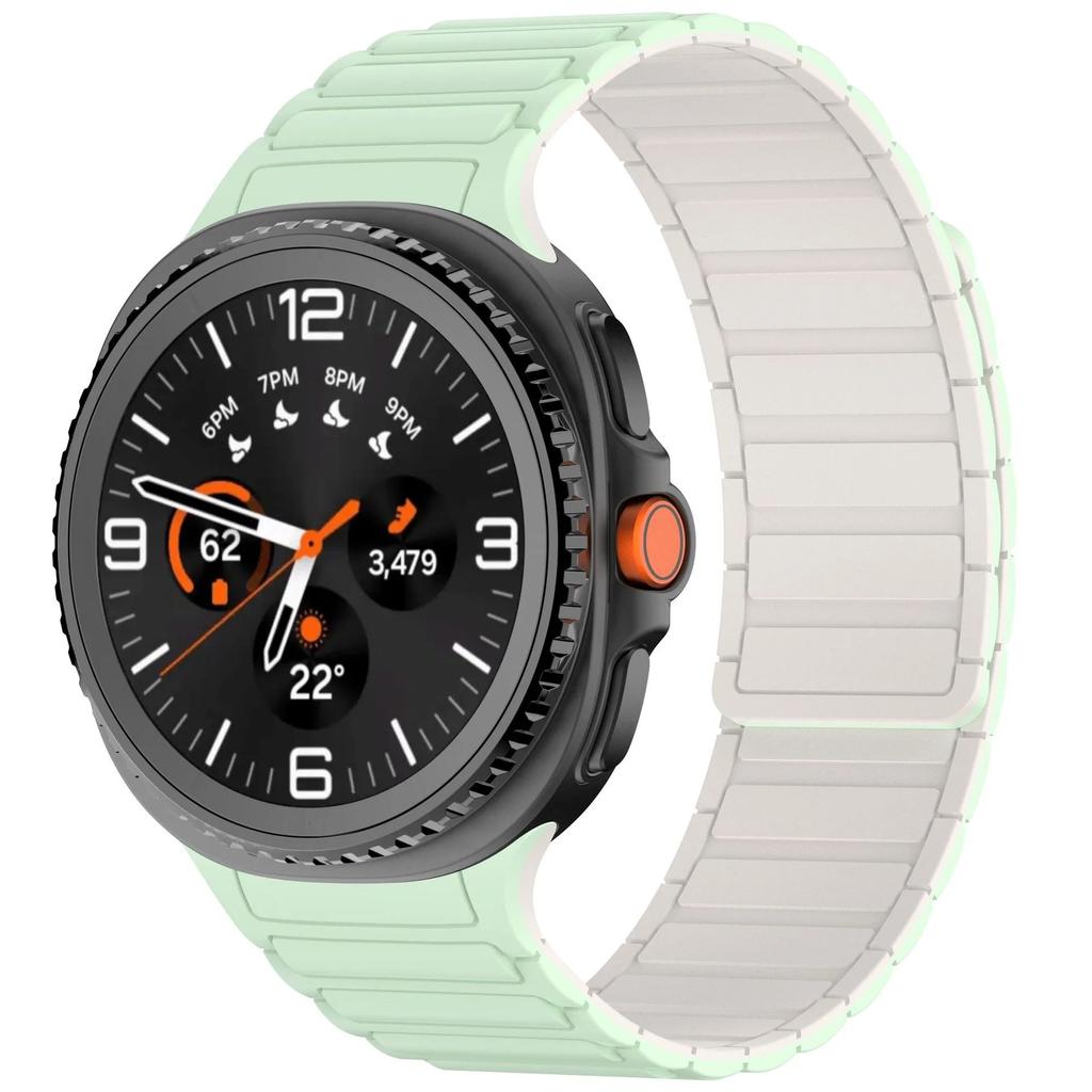 No Gap Silicone Band for Samsung Galaxy Watch 8 40mm 44mm Magnetic Strap for Galaxy Watch 8 Classic 46mm Sports Bracelet Correa