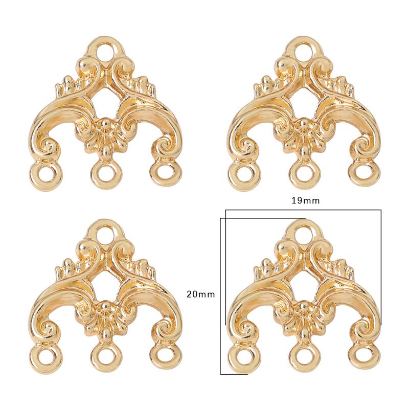 Copper Alloy Charm Pendants for Earrings Necklace DIY Jewelry Making Accessories