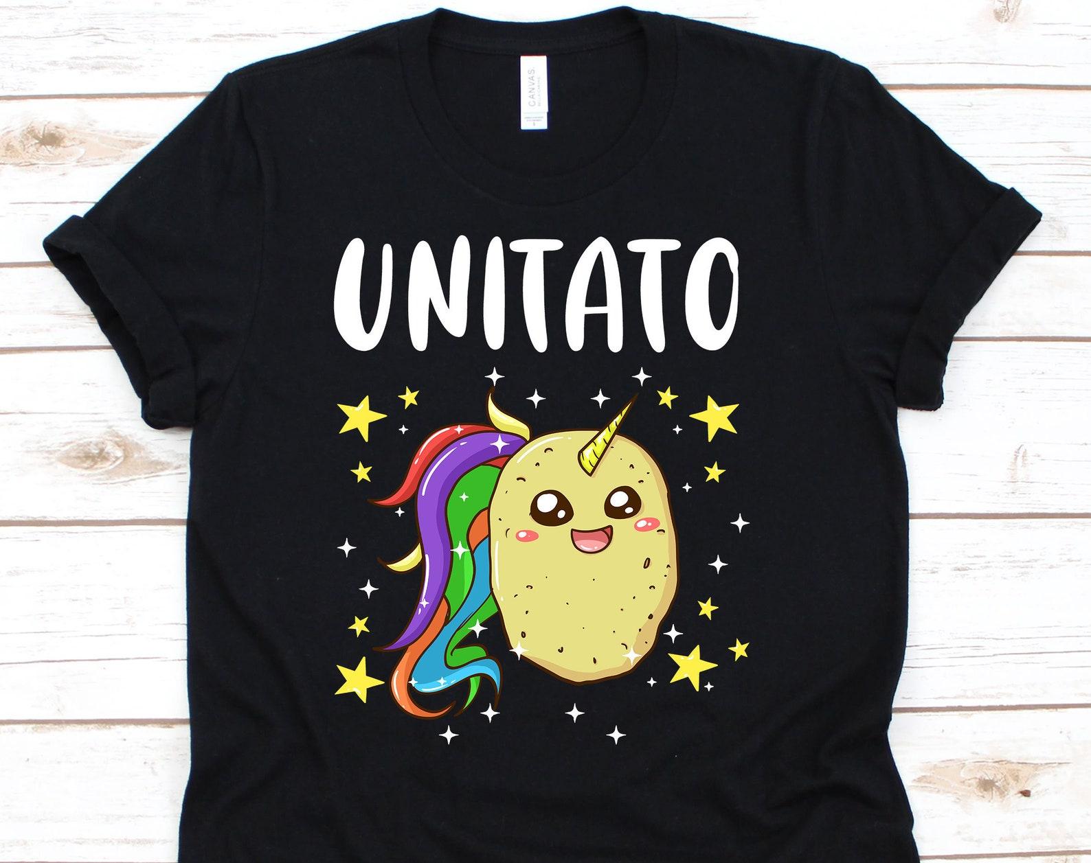 Unitato Shirt, Unicorn Shirt, Potato Shirt, Funny Potato Shirt, Potato Lover, Potato, Potato Costume, Unicorn Birthday 2XL