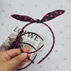 Polka dot ribbon headband women's headband