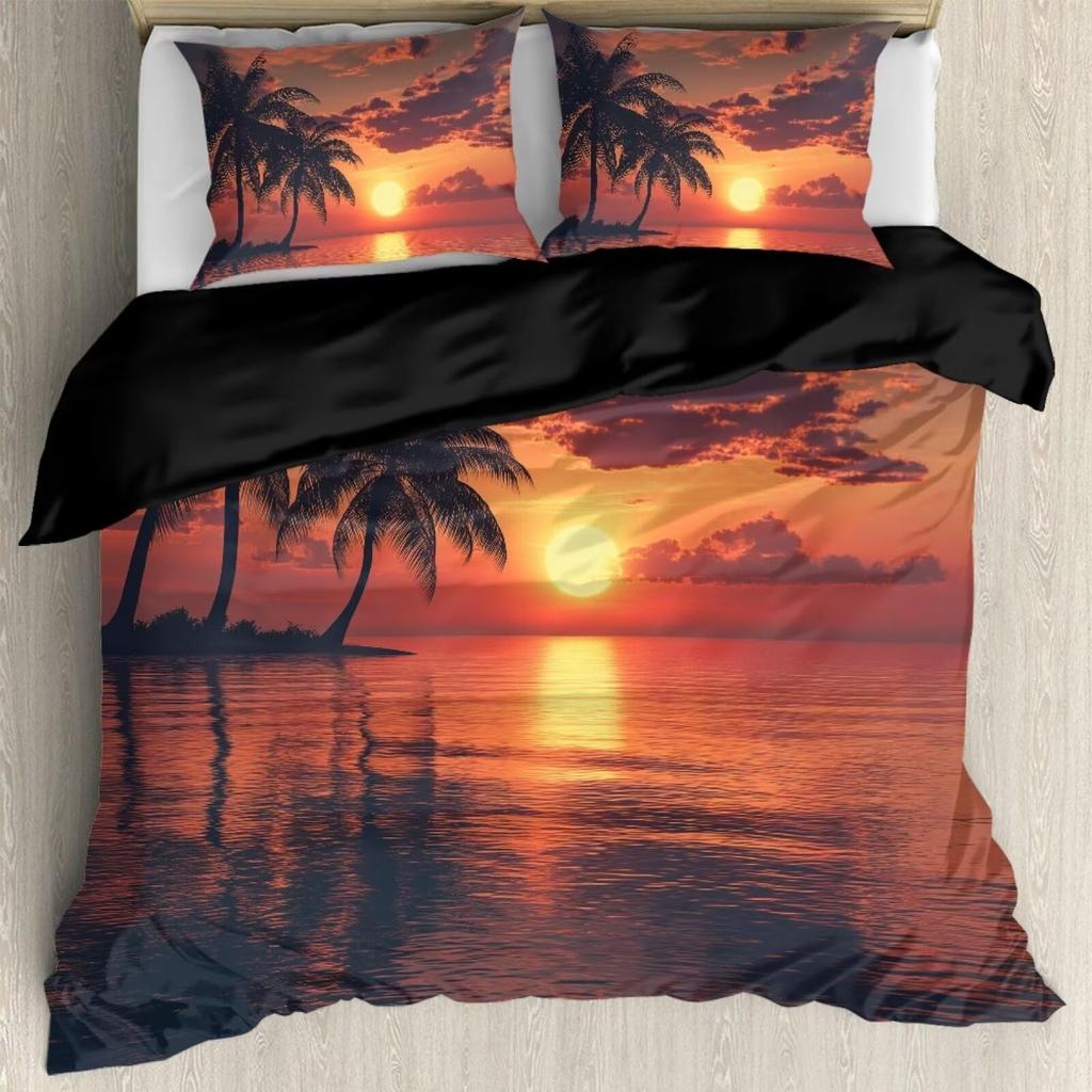 Sunset Duvet Covers For Kids Teens Queen King Size Quilt Covers Lightweight Down Room Decor 2 Pillowcase 1 Duvet Cover No Quilt