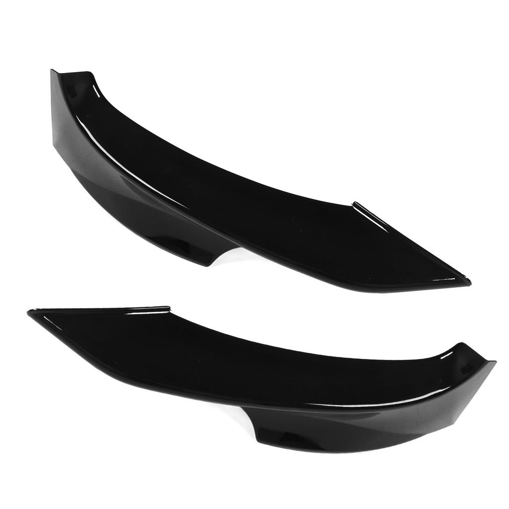 2PCs Front Bumper Lip Splitter Spoiler Black Replacement for 3 Series E92 E93 M Sport 2010‑2013