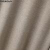 INCERUN Men Round Neck Long Sleeve Solid Color Comfy Thin Tops T-shirts