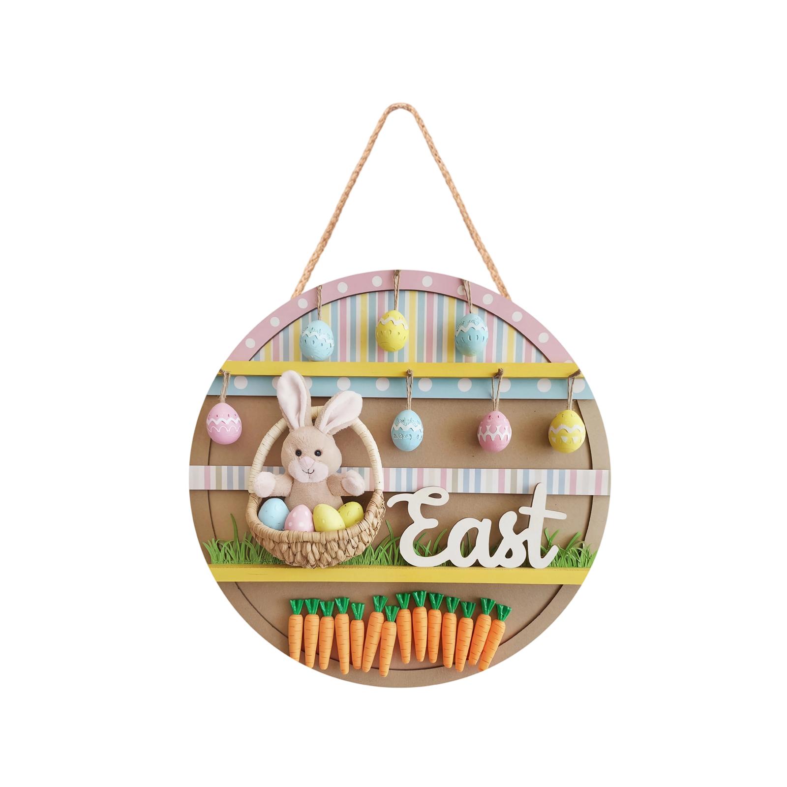 

Wooden Hanging Sign Decorative Wall Hanging Cute Room Decoration Wall Sticker Door Sign, Door Hook Front Door Hanging Basket Hook Wall Decoration