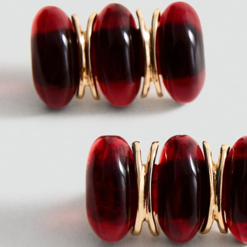 Mango MANGO WOMAN Earrings SICILIA Dark Red 17006009