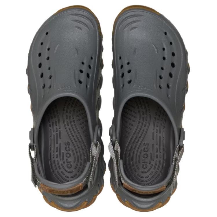 Crocs Echo Gum RO Croslite Pryskyřice Pohodlné a prodyšné dřeváky Unisex Břidlicově šedá 211675-0DA