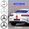 Heiß 2025 Für AMG W124 2025 Für Benz AMG 3D ABS Silber/Schwarz 9cm 90mm Auto Hinten Heck Kofferraum Emblem Abzeichen Aufkleber Decals Für Mercede
