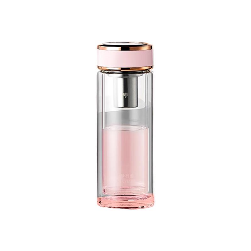 Wanxiang Double Wall Glass Tea Tumbler with Infuser