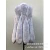 Haining fur winter new warm fur vest women's medium and long slim imitation fox fur coat