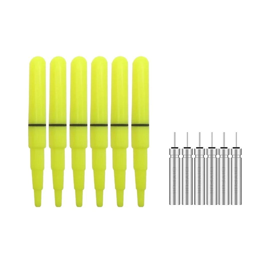 6 Stück Nachtangeln Leuchtstab LED Elektrischer Leuchtstab Angel Leuchtstäbe Nachtangeln Zubehör Werkzeug