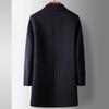 Coat Autumn and Winter New Suit Collar Padded Thickened Wool Single-sided Trench Coat Middle-aged Business Warm Jacket