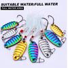 Lure Bait Long Throw Flat Vibrant Colorful Metal VIB Fake Bait Blood Slot Hook White Stripe Perch Horse Mouth Sequin Set