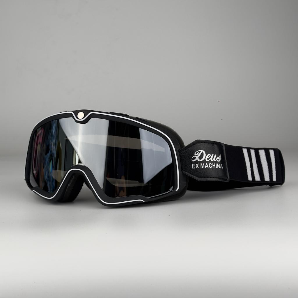 Vintage Motorradbrille Helmbrille Mountainbike Offroad-Fahrradbrille Winddicht