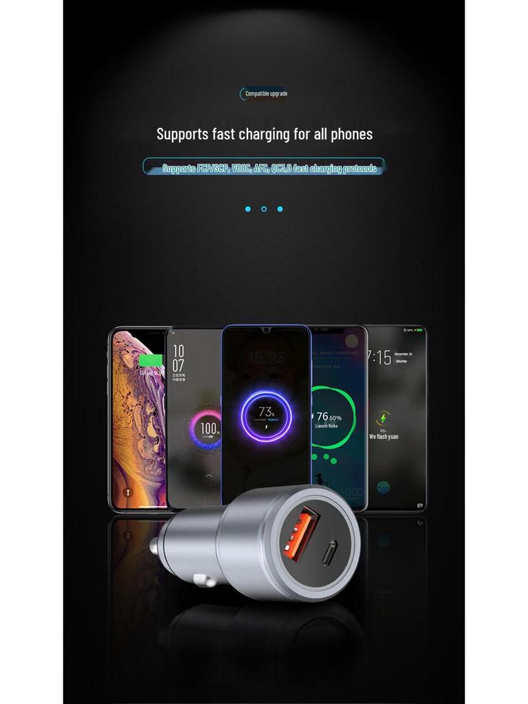 Huawei QC3.0 36W Dual Port Aluminum Car Charger