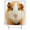 Custom High Quality Guinea Pig Shower Curtain Waterproof Bathroom Polyester Fabric Bathroom Curtain