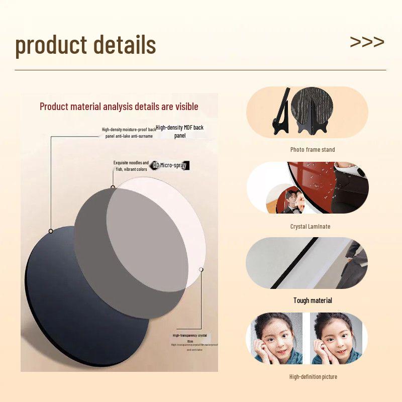 Eight-Direction Prosperity Persimmon Ornament - Small Display Stand for Living Room Decoration