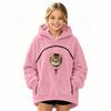 Sudadera con capucha de moda para niños con bolsillo para mascotas para niños y niñas Ropa informal para el día a día