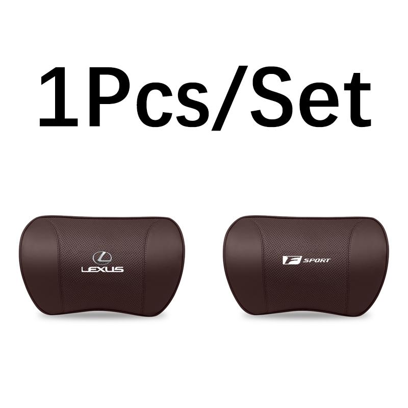 

High-end Leather Car Headrest Waist Pillow Interior Accessories For Lexus F SPORT ES UX 300e GS GX IS LS LX LBX NX RX 350h 450h 1Pcs For F SPORT