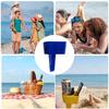 Beach Cup Holder Drinks Multifunctional Sand Cup Holder Drinks Phone Glasses Keys Essential Beach Travel Gift Summer Vacation