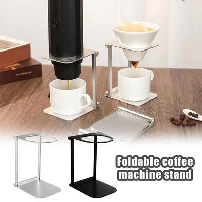 Faltbarer Kaffeeständer Aluminiumlegierung Halter Tragbar Höhenverstellbar Universal Für Outdoor Camping Espressomaschine 2025