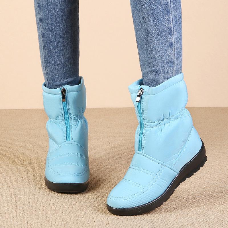 Colorful Fashion Winter Shoes Women Snow Boots Flat Non slip Waterproof Women Ankle Boots Warm