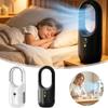 6 Speed Portable Air Cooler Adjustable Wind Speeds Silent Timer USB Fan Bladeless Design Compact Lightweight for 5V/1A 2000mah
