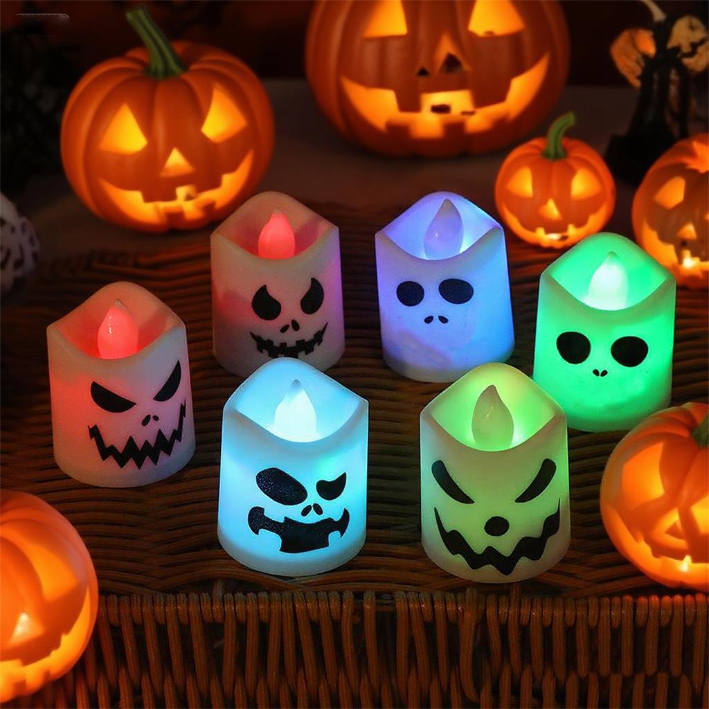 Creative Halloween Electronic Candles LED Horror Atmosphere Party Decorations  Festival Room Atmosphere Decoration