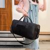 Large Capacity Sports Bags Travel Bag Outdoor Waterproof Gym Yoga Fitness Bag With Independent Shoe Storage Black Handbag
