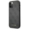 Guess Guhcp12Mg4Gfgr Iphone 12 / 12 Pro6,1 Grå/Grey Hard Case 4G Metall Gull Logo