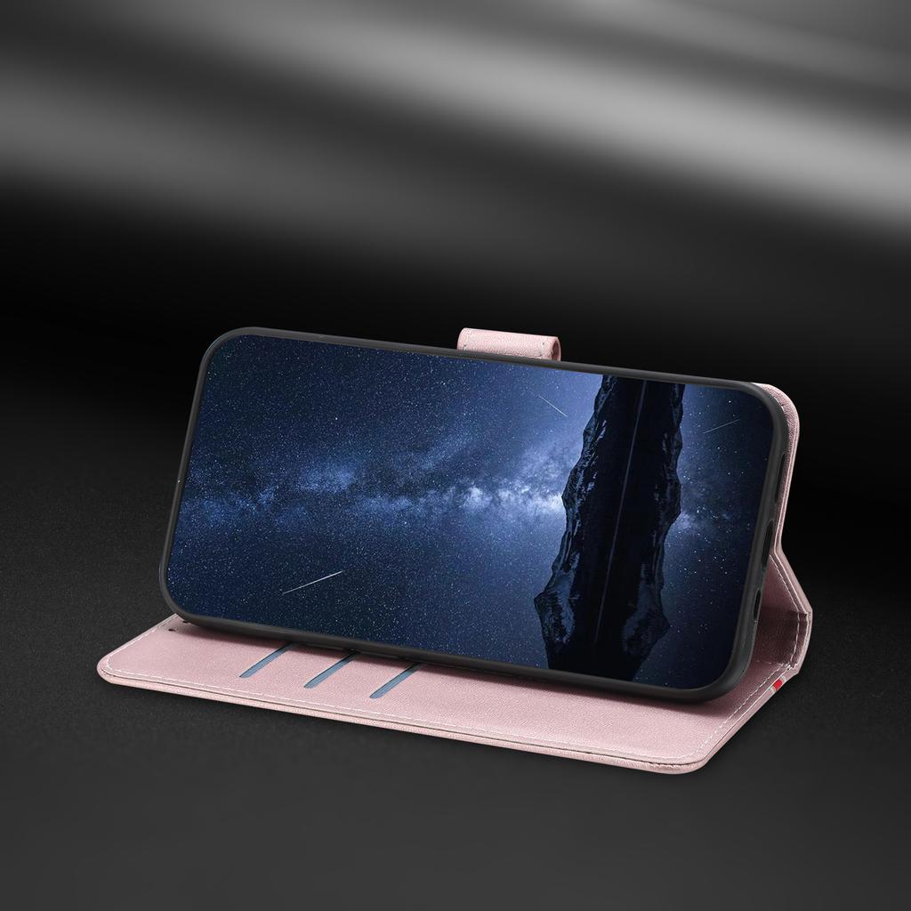 For OnePlus Nord CE4 Lite 5G Phone Cases Wallet Stand Color Splicing Leather Cover with Magnetic Clasp