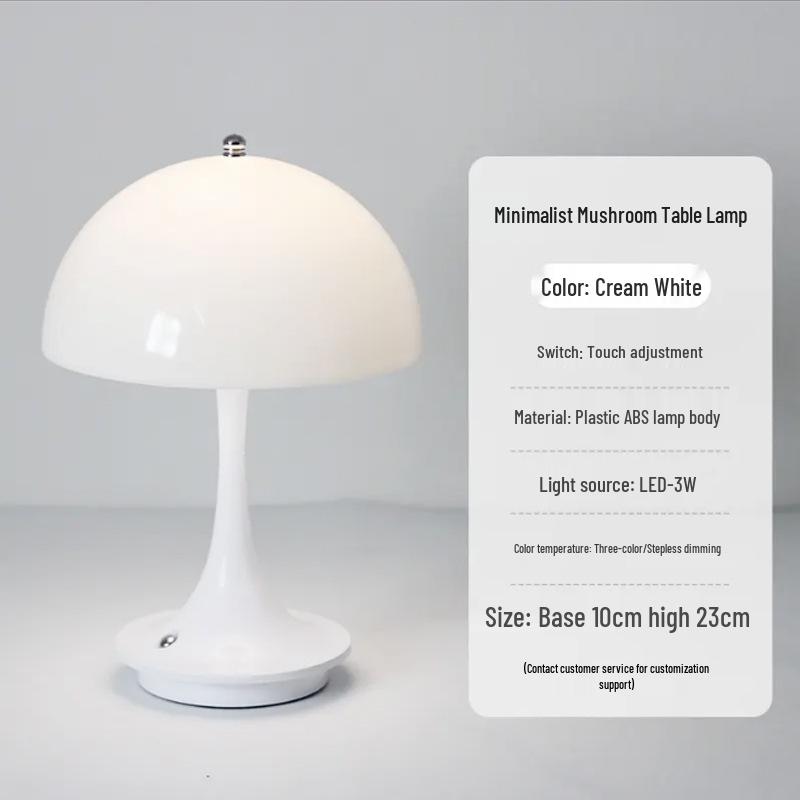 Danish Nordic Design Bedside Lamp with Wireless Charging