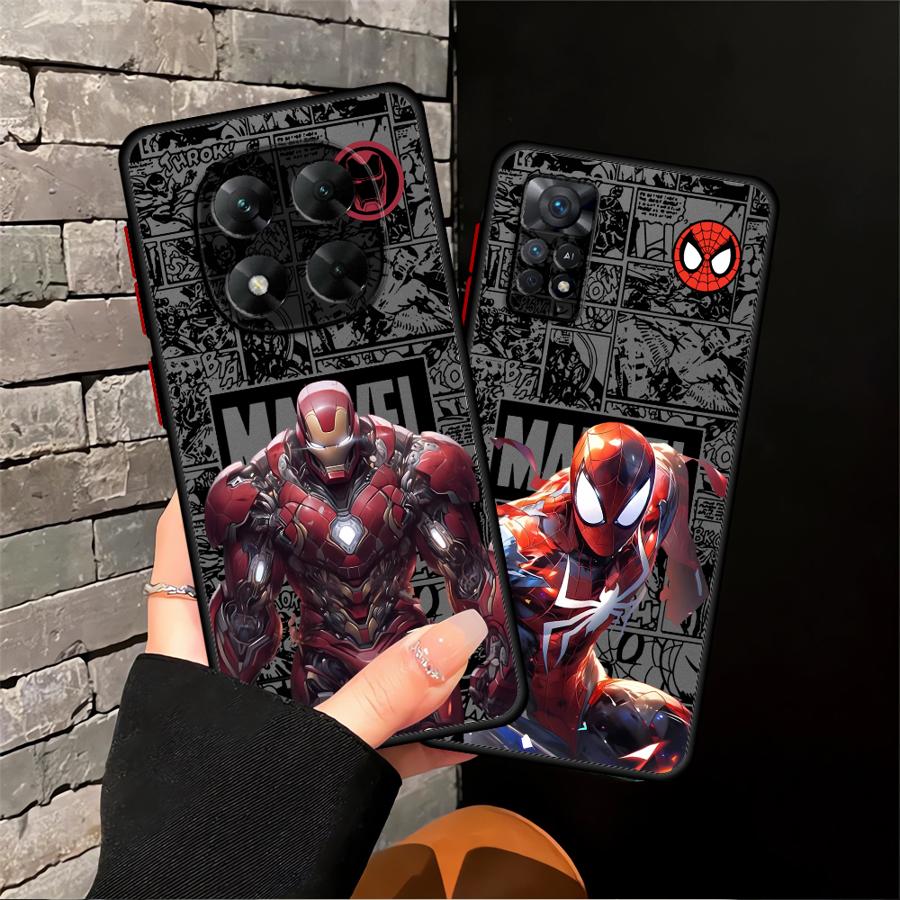 Funda Phone Cover Case for Xiaomi Redmi Note 14 11 14C 9S 12 A4 10 13 Pro Plus 13C Marvel Deadpool Sipiderman