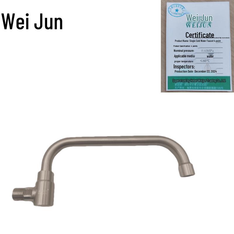 Brushed 304 Stainless Steel Swivel Kitchen Faucet