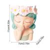 Vaso Fioriera 3D per Ragazze Fate Pianta Succulenta Contenitore Fiorito per Caffetteria Cucina Salotto Camera da Letto Giardino di Casa Decorazione Fioriera