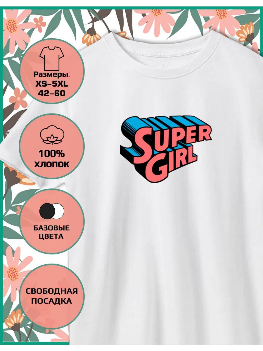 Super girl March 8 Printed T-shirt L