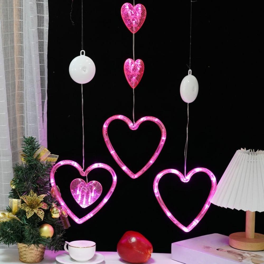Beautiful Valentine Day LED String Lights Creative Suction Cup Atmosphere Light  Proposal Ceremony