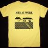 MEN AT WORK Band Business As Usual Maglietta Gialla TU102 Maglietta Unisex