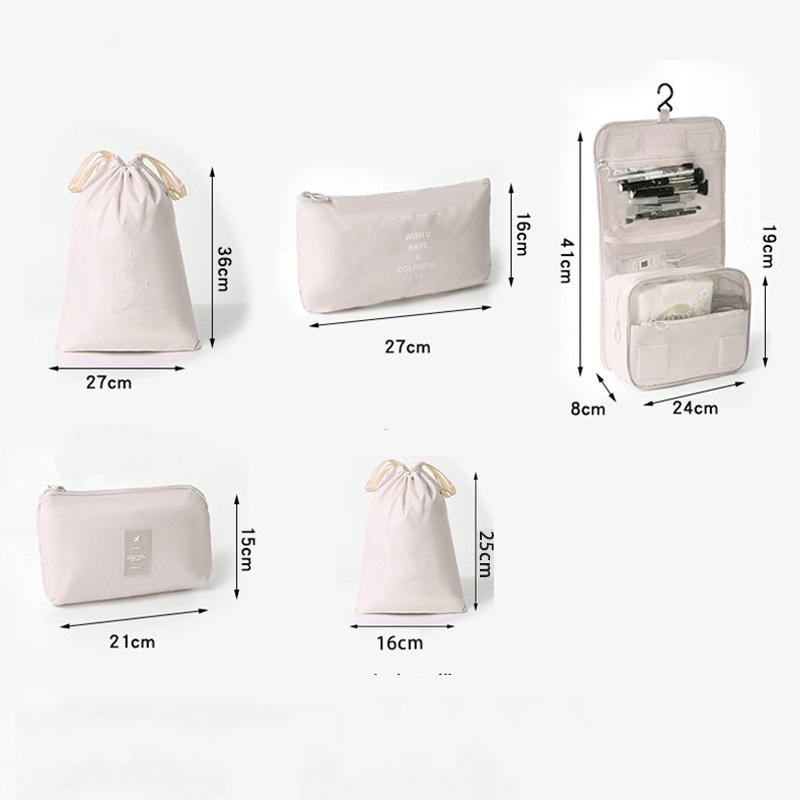 6/7/8/9/10 Pcs Set Travel Organizer Storage Bags Suitcase Packing Cubes Set Cases Portable Luggage Clothes Shoe Tidy Pouch Folding