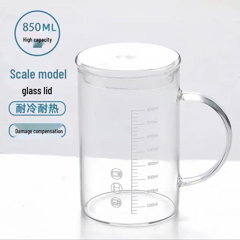 ZISIZ Large Capacity Glass Tea Cup